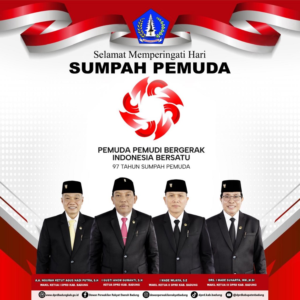 DPRD Badung mengucapkan Hari Sumpah Pemuda