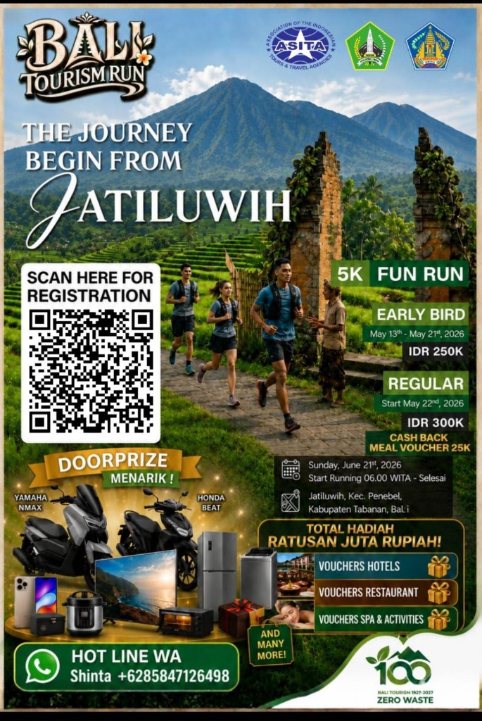 BALI TOURISM RUN 2026 – THE JOURNEY BEGIN FROM JATILUWIH