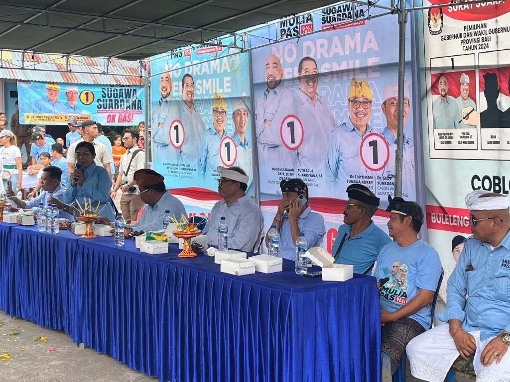 Dokumentasi dari - Kampanye di Desa Sudaji, Cawagub Bali PAS Janjikan Pupuk Subsidi Gratis