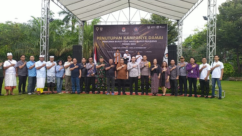 Dokumentasi dari - Kampanye Damai Pilkada Bupati Dan Wakil Bupati Buleleng 2024 Ditutup, Dilanjutkan Dengan Doa Bersama