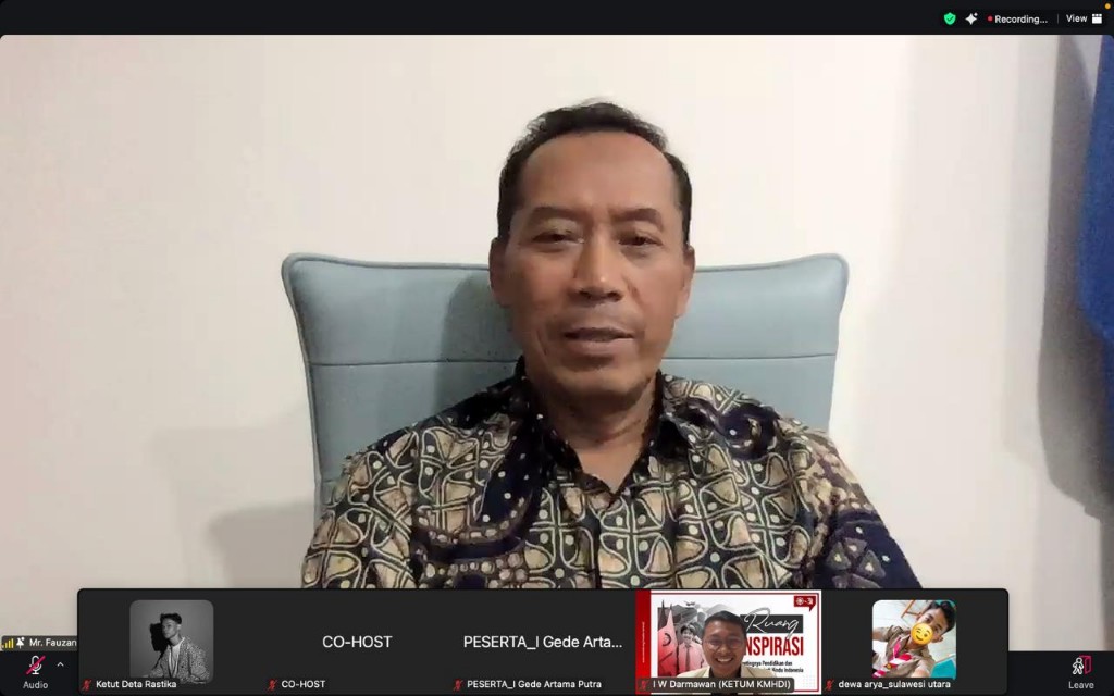 Dokumentasi dari - Wamen Dikti Saintek Buka Ruang Inspirasi KMHDI