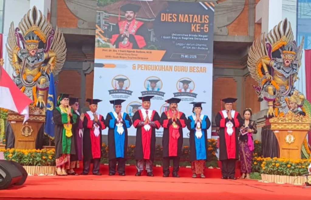 Dokumentasi dari - Pengukuhan Lima Guru Besar dan Dies Natalis V UHN I Gusti Bagus Sugriwa Denpasar