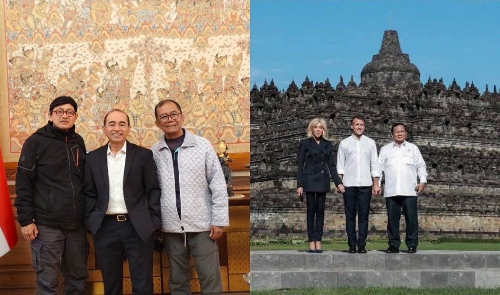 Dokumentasi dari - Prabowo Hantar Macron Kunjungi ke Borobudur: Simbol Pancasila dan Pluralisme Global