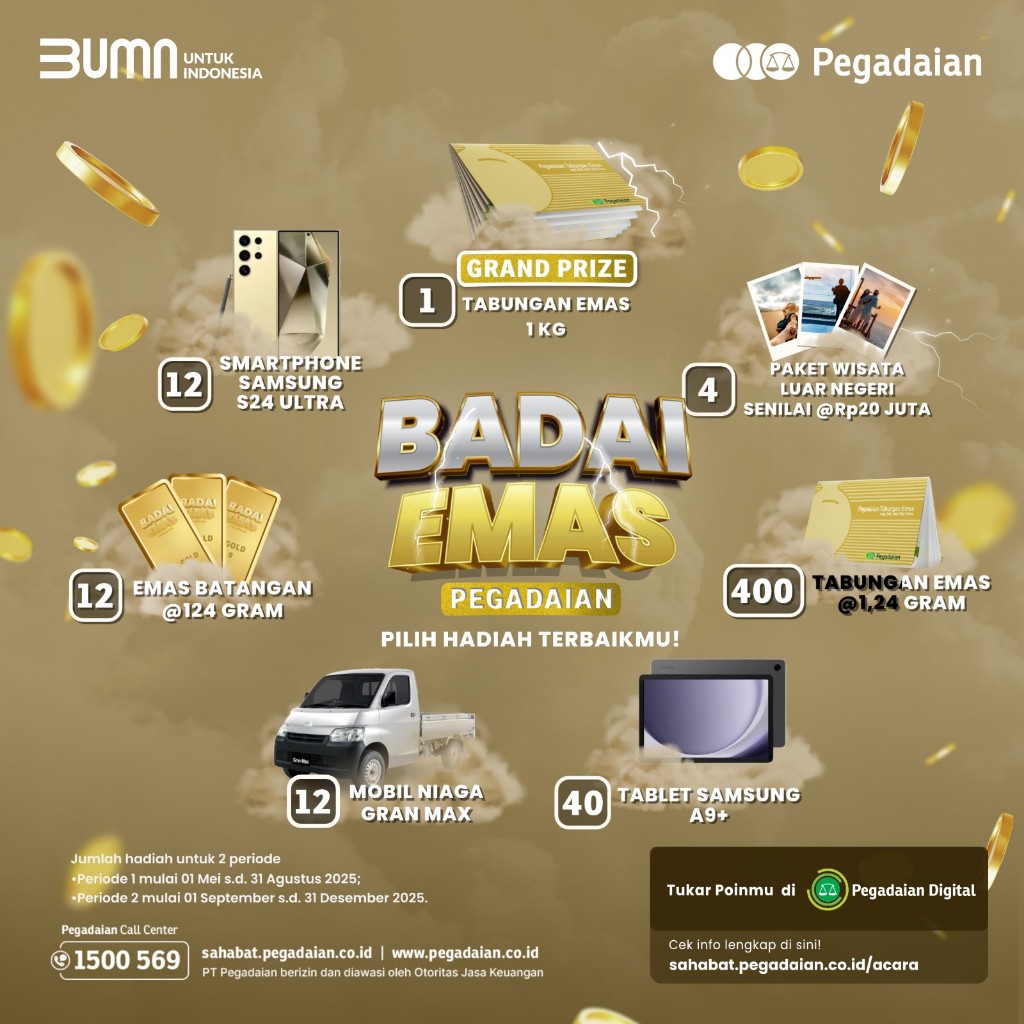 Dokumentasi dari - Program Badai Emas Pegadaian 2025