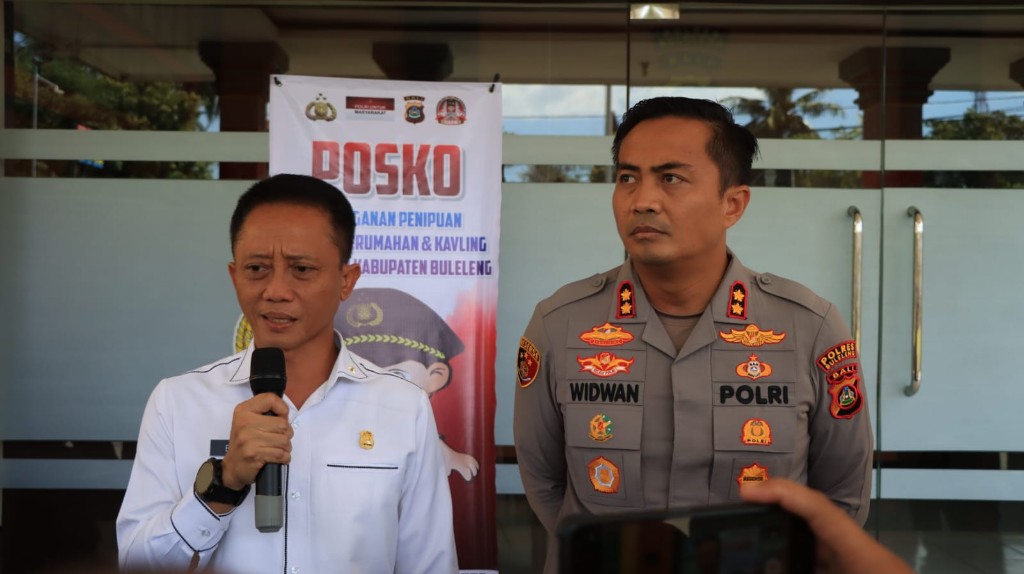 Dokumentasi dari - Cegah Meluasnya Praktik Penipuan Oknum Pengembang Perumahan, Polres Buleleng Resmikan Posko Aduan Penipuan 