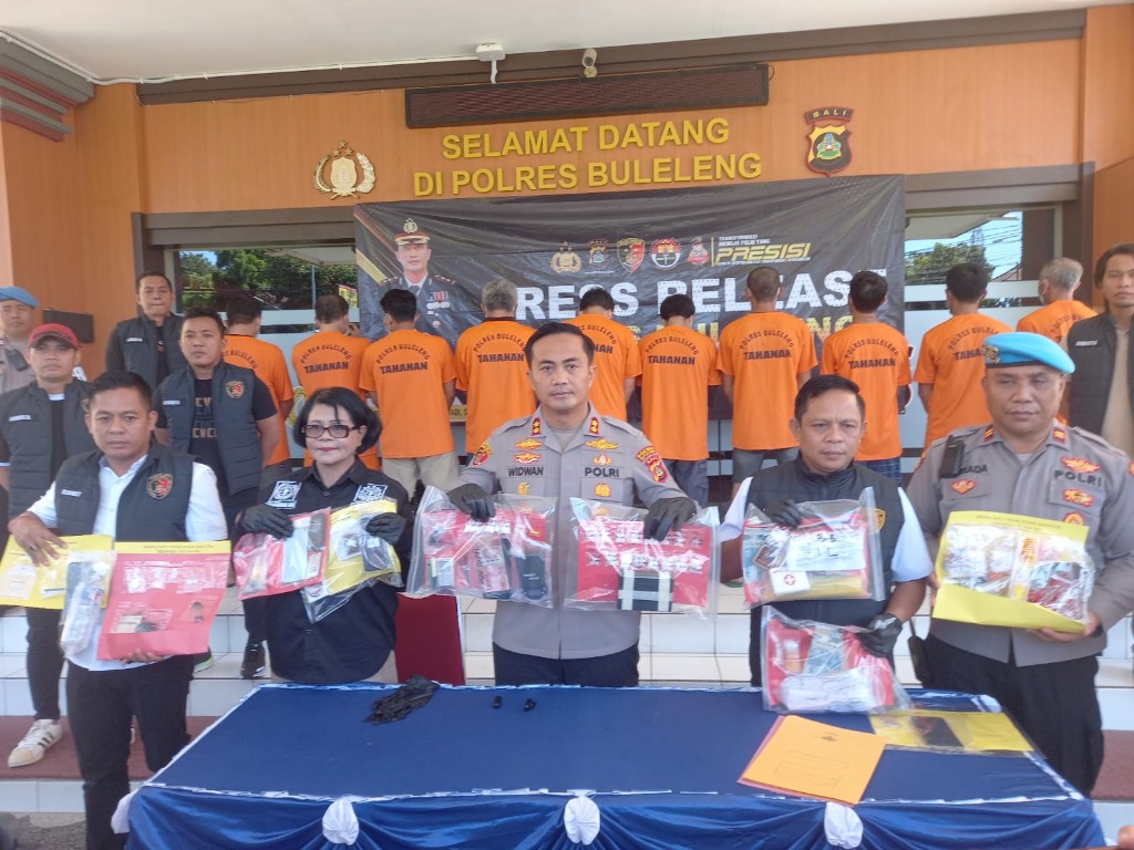 Dokumentasi dari - Kapolres Buleleng: Berkomitmen Puputan Berantas Narkoba di Bali Utara, Tangkap 10 Tersangka