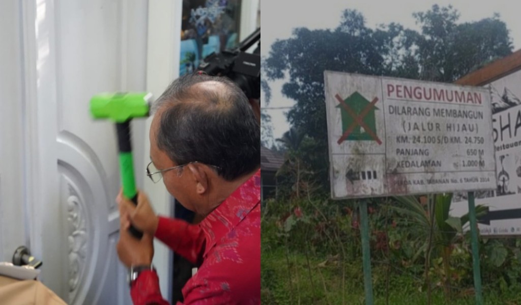 Dokumentasi dari - Puji Koster, Bangunan Liar Pantai Bingin Dibongkar, Jatiluwih Kapan?