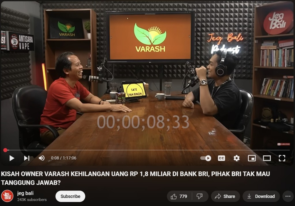 Dokumentasi dari - Uang Hilang Akibat Server PT VSN Disusupi Hacker, BRI Himbau Nasabah Berhati-Hati, Jaga Kerahasiaan Data Perbankan