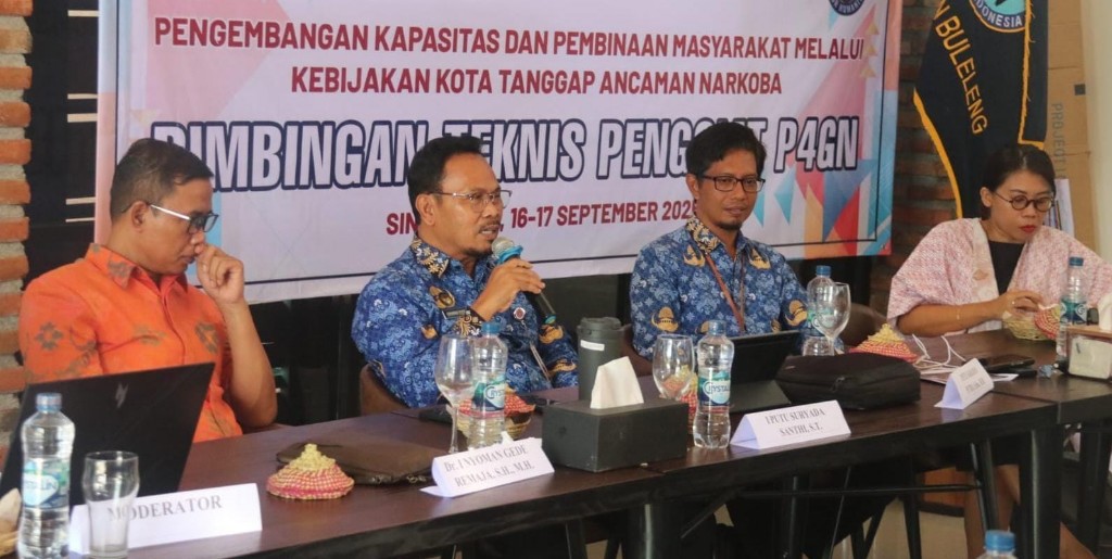 BNNK Buleleng Gelar Bimtek Penggiat P4GN, Perbekel Jadi Ujung Tombak Perang Melawan Narkoba