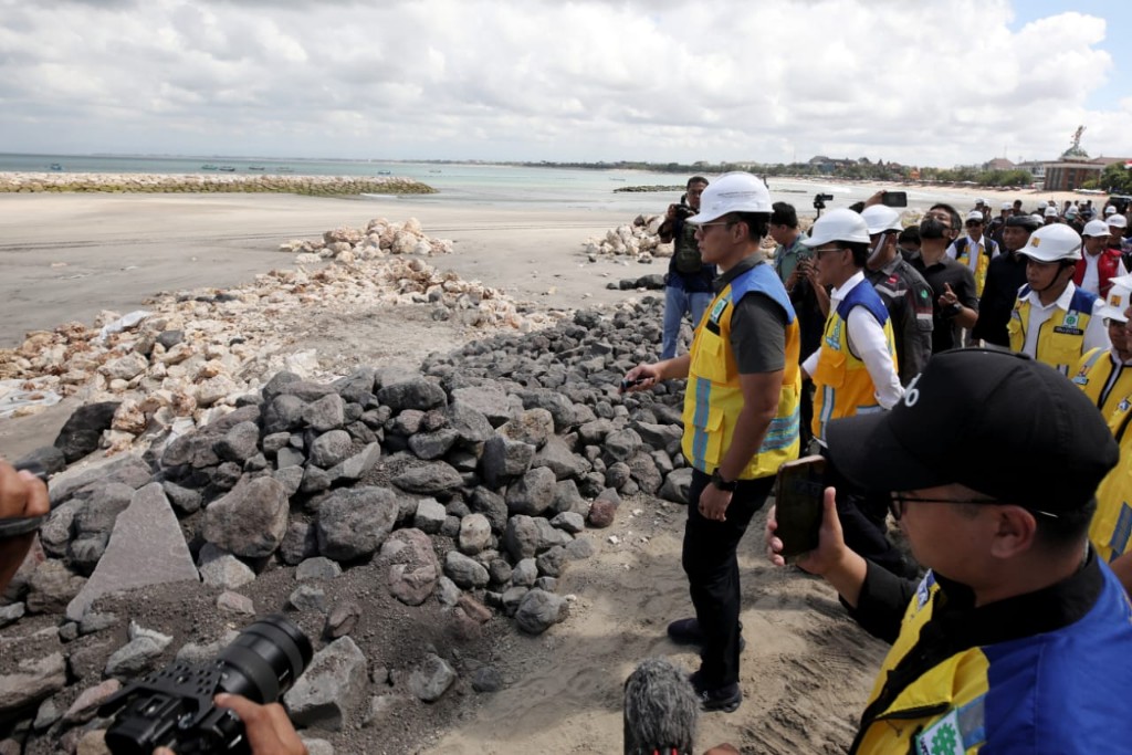 Lindungi Pantai Kuta dari Abrasi, Menko AHY: Pemerintah Bangun Lima Breakwater Sepanjang 5,3 Km di Bali