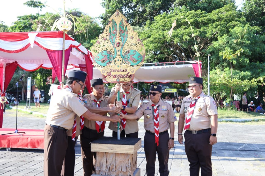 Dokumentasi dari - Cok Ace Buka Jambore Pramuka Denpasar 2025 