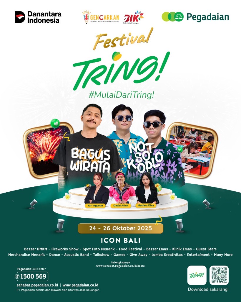 Festival Tring! di Icon Mall, Pegadaian Bali–Nusra: Urusan Emas Jadi Mudah dan Cepat