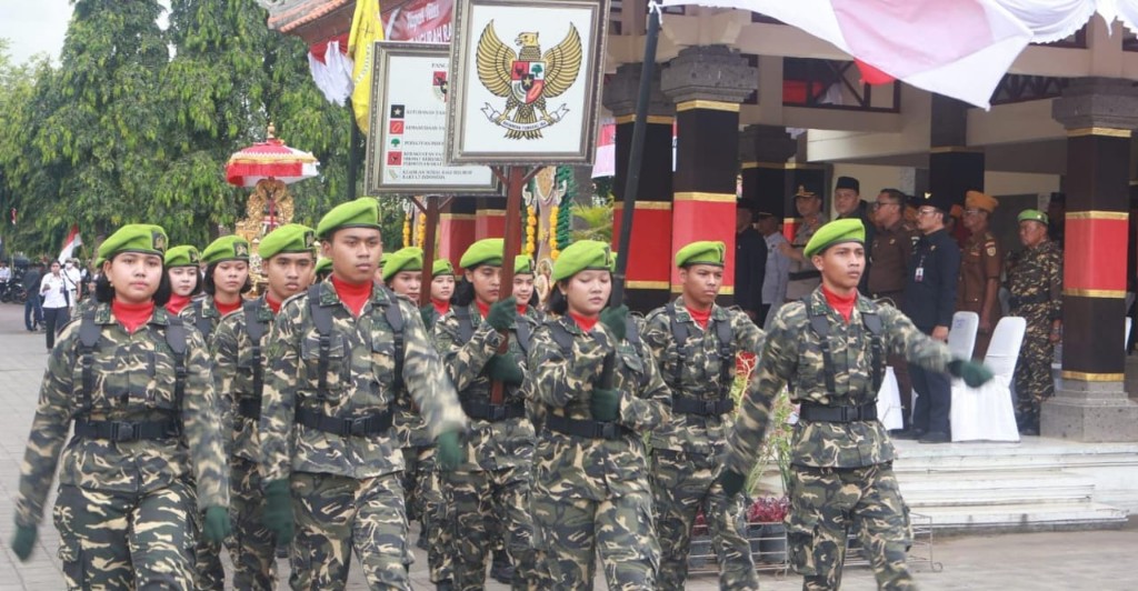 Dokumentasi dari - Semangat Juang I Gusti Ngurah Rai Menyala, Pemkab Buleleng Terima Estafet Pataka di Taman Kota Singaraja