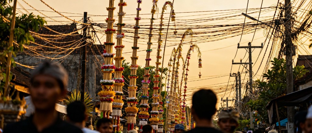 Dokumentasi dari - Kabel Lawan Penjor: Drama Perebutan Langit Bali