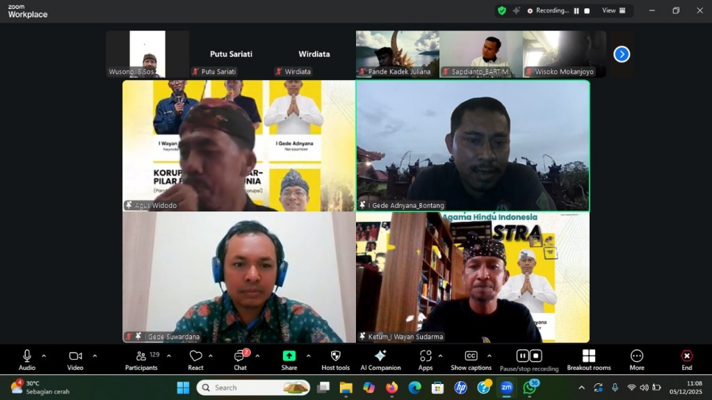 Dalam Rangka Harkordia 2025: Pokjaluh Agama Hindu Indonesia Gelar Webinar Candi Sastra #5