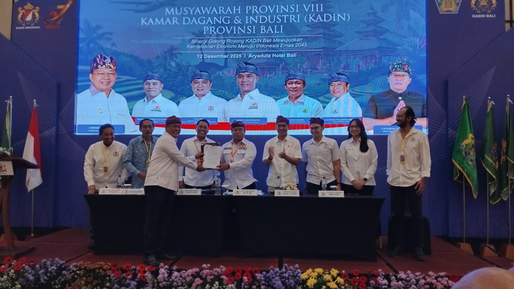 Made Ariandi 'Sing Ade Lawan', Terpilih Aklamasi Pimpin Kadin Bali 2025–2030