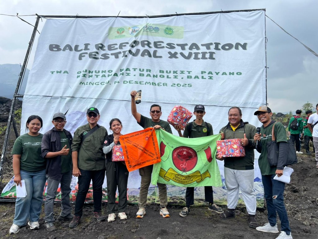 Bali Reforestation Festival XVIII, Kolaborasi Lintas Negara, Tanam 3.000 Pohon di TWA Gunung Batur