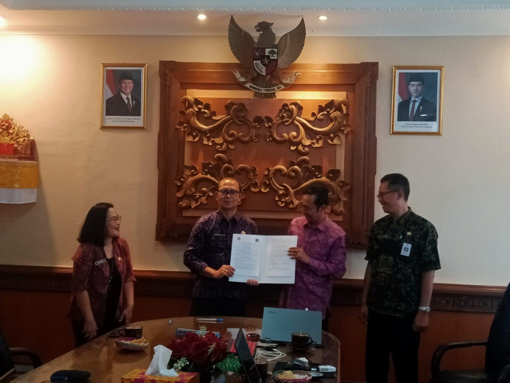 Kepala Bappeda Kota Denpasar dan Karangasem Mohon DTSEN ke Bappeda Bali