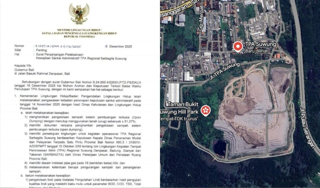 Dokumentasi dari - Pasca FSSB Demo Gubernur Bali, Terungkap Surat Jawaban Menteri LH Tak Ada Instruksi Penutupan TPA Suwung