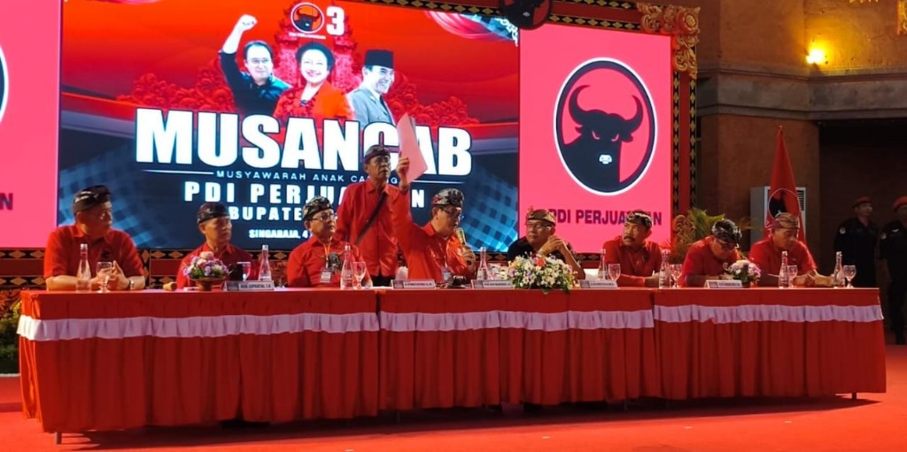Musancab PDI Perjuangan Buleleng Digelar, Supriatna Tekankan Kader Turun ke Bawah Berpihak Wong Cilik