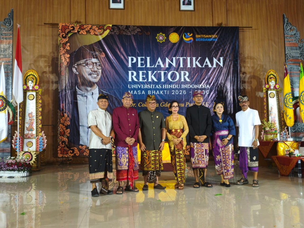 UNHI Siap Lakukan Transformasi, Resmi Dipimpin Rektor Muda Dr. Cok Bayu Putra