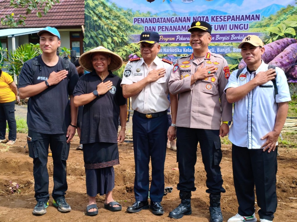 Dwijendra University Berkolaborasi dalam Penanaman Uwi Ungu di Bangli