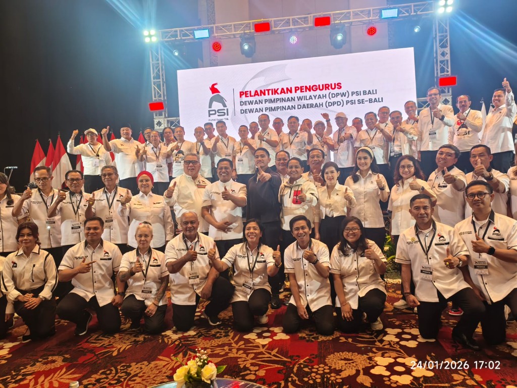 Dokumentasi dari - Kaesang Lantik Suyasa Pimpin PSI Bali, Target Empat Besar Pemilu 2029