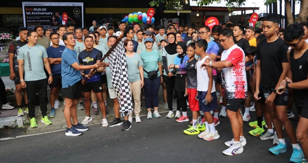 Wakil Bupati Buleleng Lepas "Fun Run 5 K 2026" Digelar Masterpiece Wirottama Fitness Center Singaraja