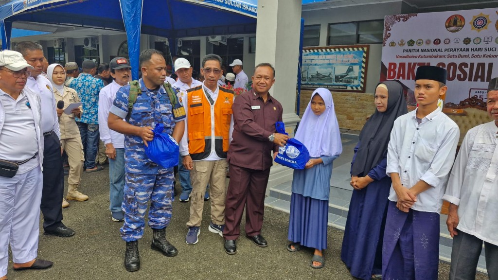 Panitia Dharma Santi Nasional Gelar Bakti Sosial Lintas Iman di Aceh