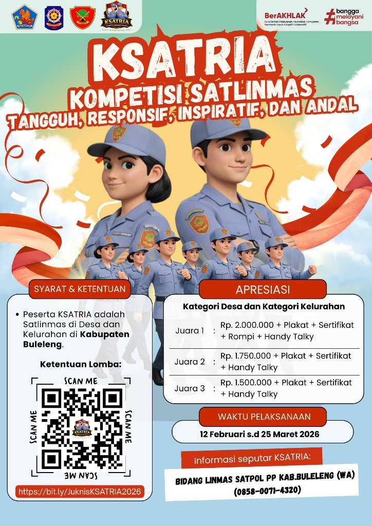 Dokumentasi dari - Satpol PP Buleleng Luncurkan Inovasi KSATRIA 2026, Momentum Penguatan Satlinmas