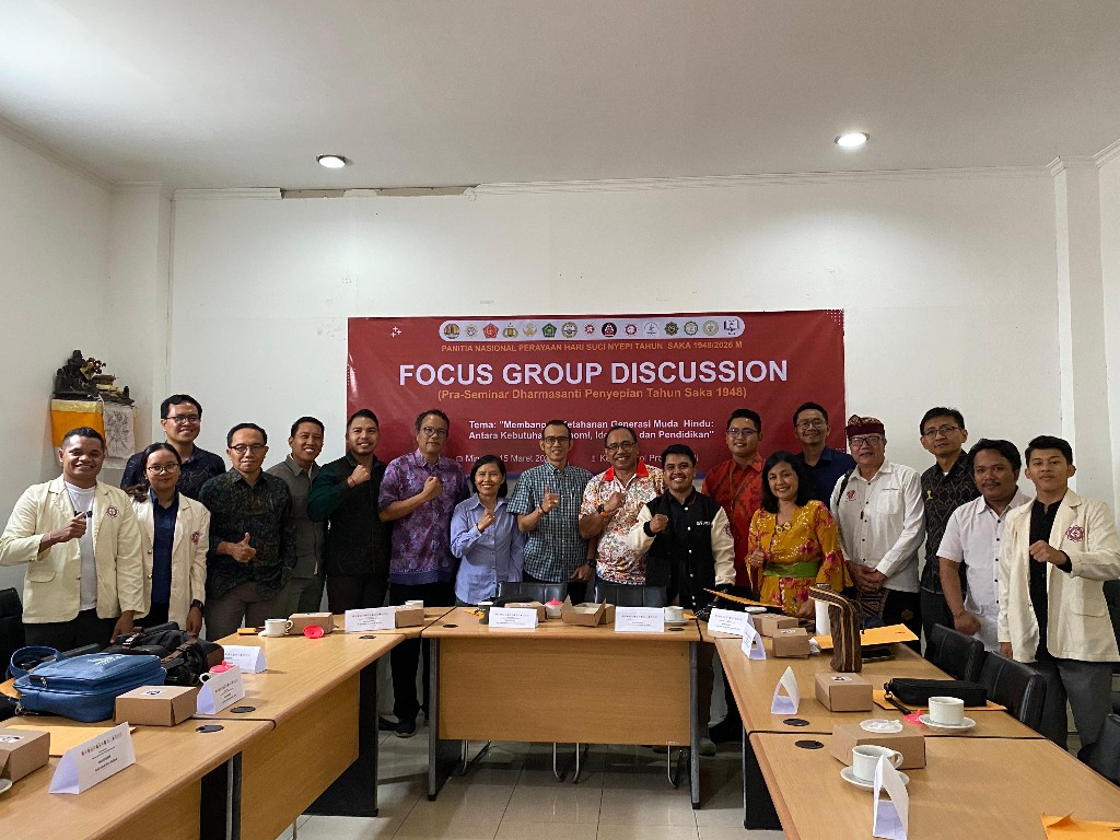 Tantangan Era Modern; Panitia Dharma Shanti Nyepi Gelar FGD Bahas Ketahanan Generasi Muda Hindu