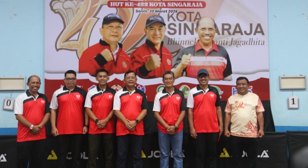 Bangun Sinergi dan Prestasi, Bupati Sutjidra Jadikan Kejuaraan Tenis Meja Momentum Pembinaan Atlet Potensial