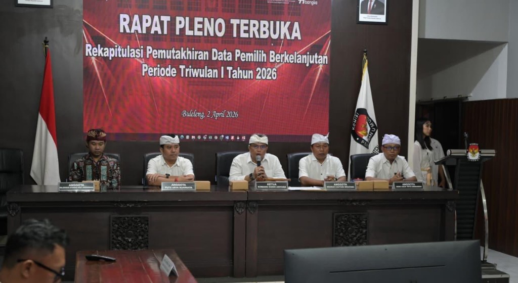 Dokumentasi dari - KPU Buleleng Gelar Rapat Pleno Terbuka Rekapitulasi Pemutakhiran Data Pemilih Berkelanjutan Triwulan I Tahun 2026