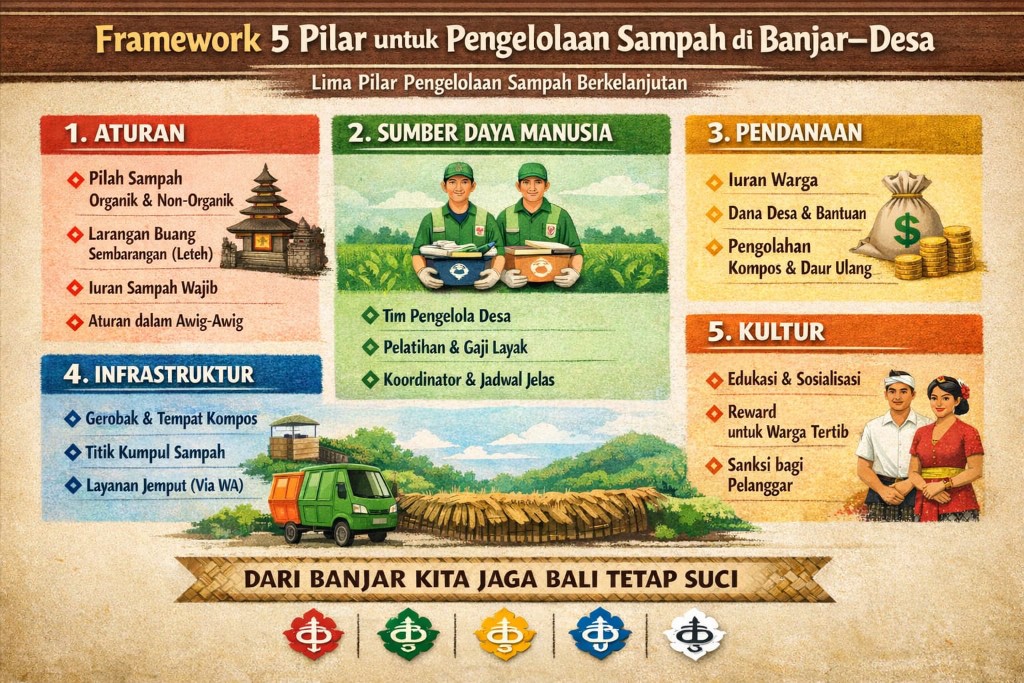 Ayo Jaga Bali agar Tidak “Leteh” oleh Sampah: Penanganan Sampah Berkelanjutan di Banjar/Desa