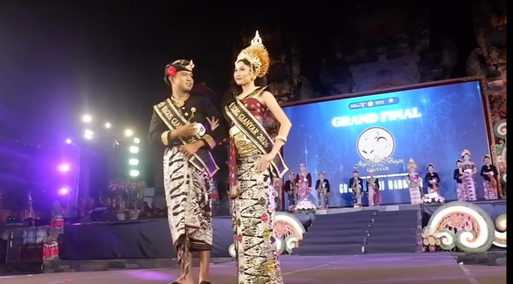 Jegeg Ni Komang Yunita dan Bagus Ari Dwarsa Resmi Jadi Duta Pariwisata Gianyar 2026
