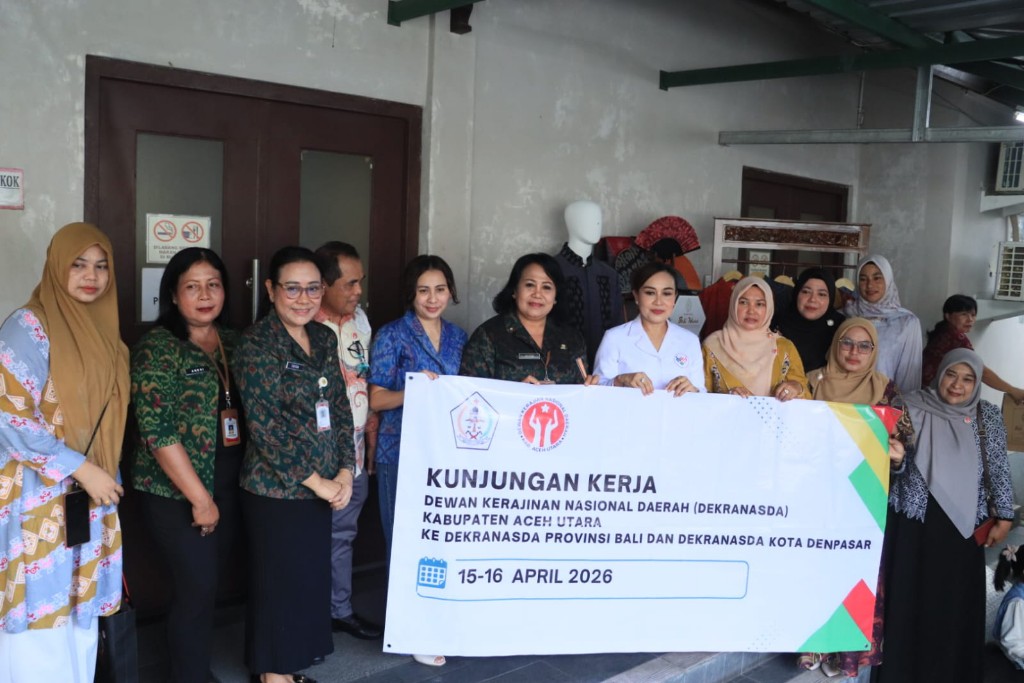 Berbagi Praktik, Dekranasda Denpasar Terima Kunjungan Aceh Utara
