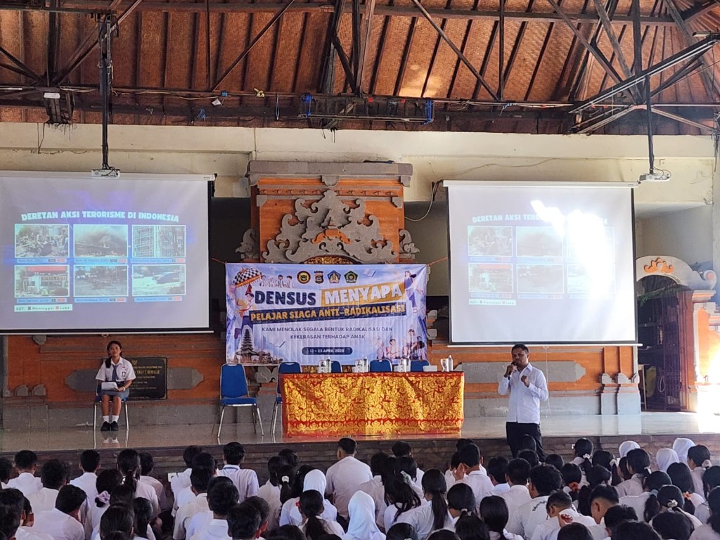 Densus 88 Gelar Roadshow “Ratakan Bali Pro Max”, Perkuat Pelajar Jadi Garda Depan Lawan Radikalisme