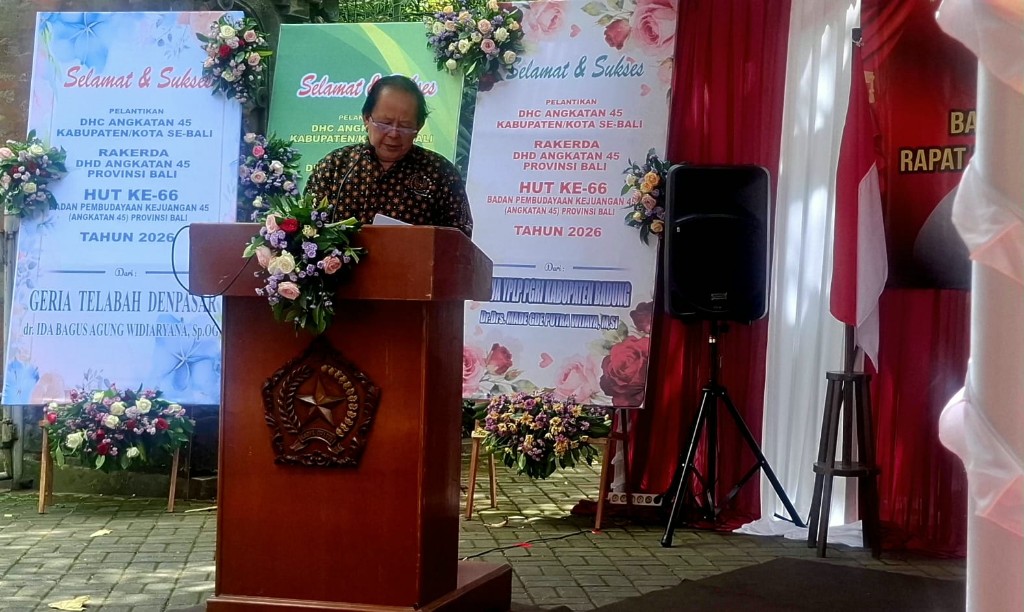Ketum DHN 45 Pusat: “Warisan 45 Bukan untuk Dikenang, Tapi untuk Diperjuangkan” ( HUT ke-66 BPK 45 Bali, Nengah Sukarta Bacakan Amanat Pusat: JSN 45 Harus Jadi Aksi Nyata) 