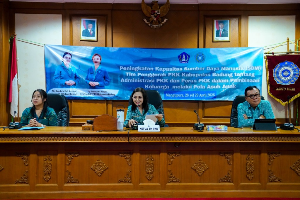 TP PKK Badung Gelar Bimtek Dua Hari, Tekankan Pentingnya Administrasi dan Pola Asuh Anak dalam Bimtek Kader