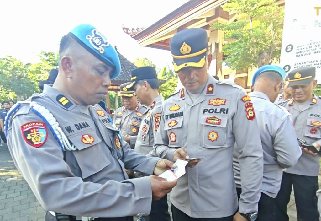 Propam Polda Bali Gelar Ops Gaktibplin di Polres Jembrana, Tekankan Disiplin dan Integritas Personel