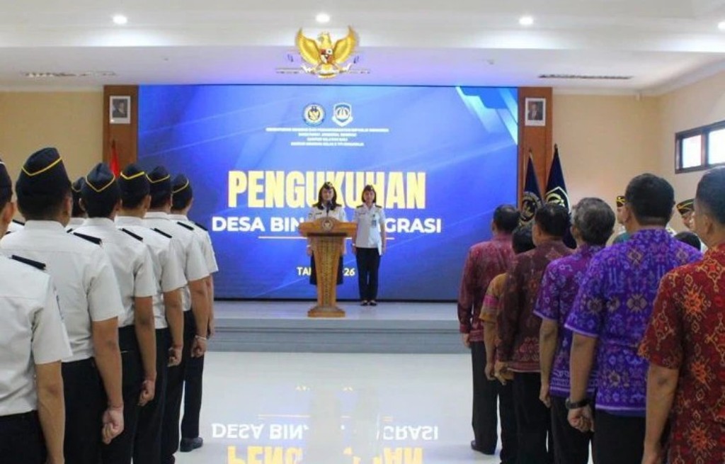 "Imigrasi Bali Kukuhkan 12 Desa Binaan Imigrasi, Perkuat Deteksi Dini TPPO dan Pelanggaran Keimigrasian"