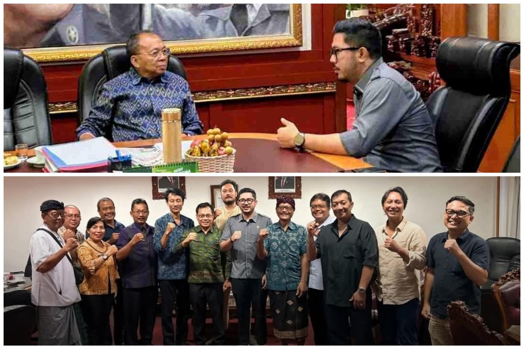 Ajus Linggih Temui Gubernur Koster, Forum Swakelola Dorong Pansus Percepatan Pengelolaan Sampah