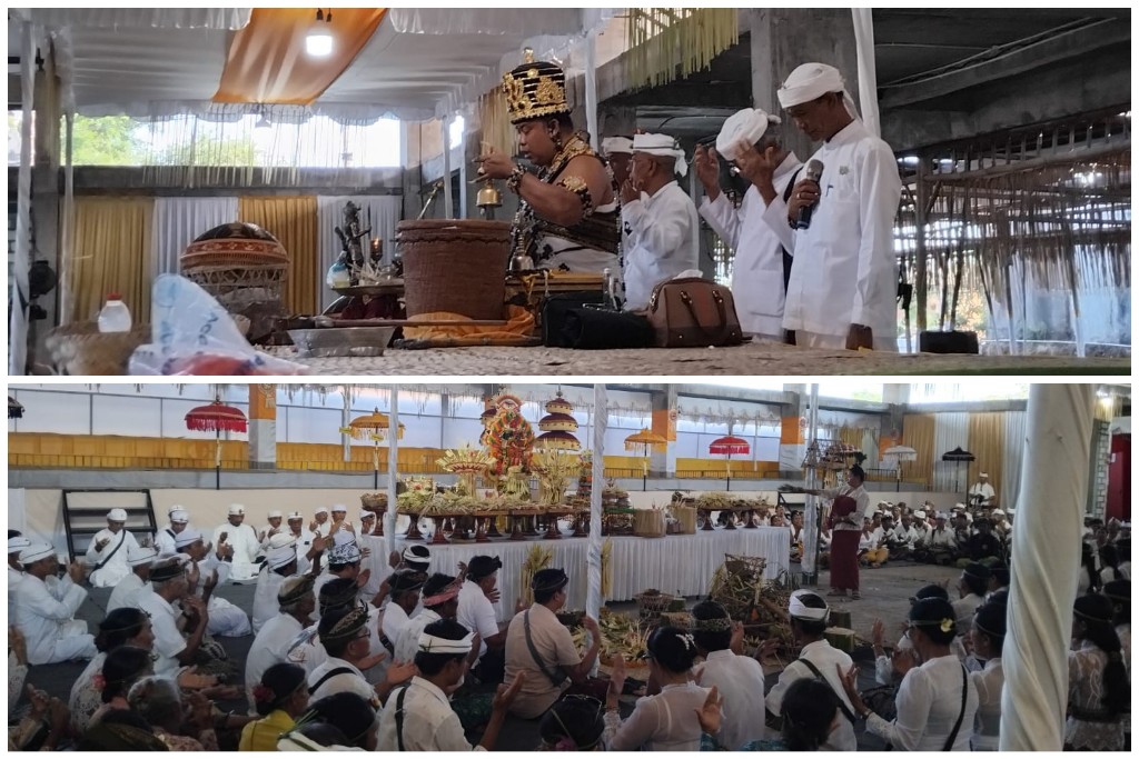 Dokumentasi dari - Ringankan Beban Krama, Desa Adat Ungasan Gelar Upacara Nyawa Wedana Utama- Atma Wedana