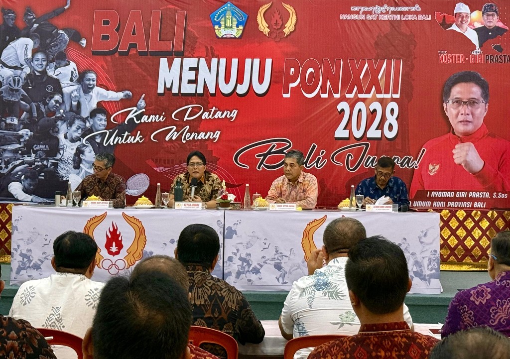 Giri Prasta Pimpin Rapat Perdana Pengurus KONI Bali 2026–2030, Siapkan Pelaksanaan PORPROV hingga PON 