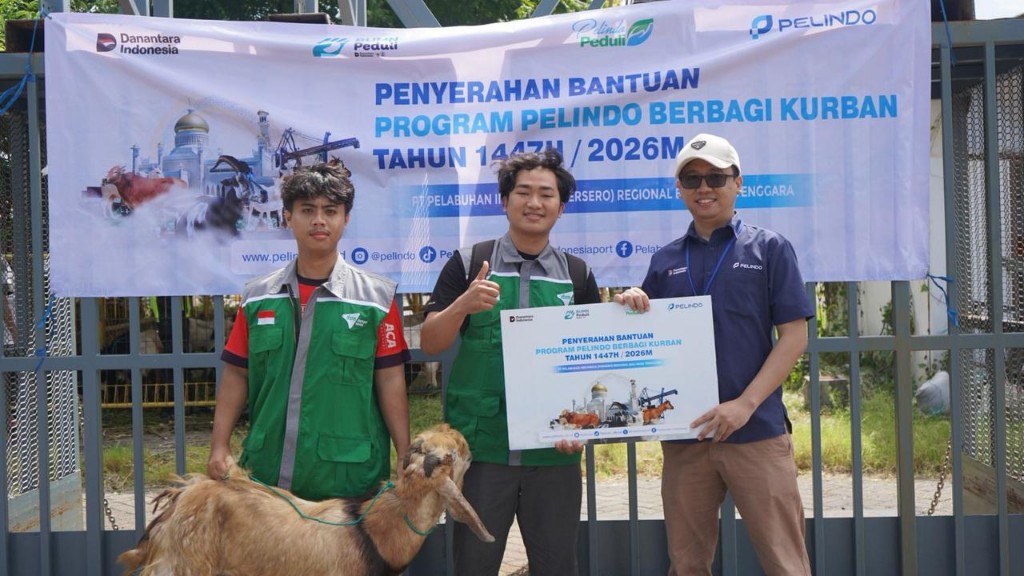 Dokumentasi dari - Pelindo Pelabuhan Benoa Salurkan 7 Sapi dan 26 Kambing untuk Masyarakat Perayaan Idul Adha 1447 H/2026