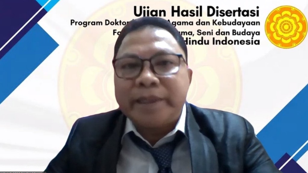 Dalem Pemayun Sukses Raih Doktor, Kuliah S3 Ilmu Agama dan Kebudayaan UNHI