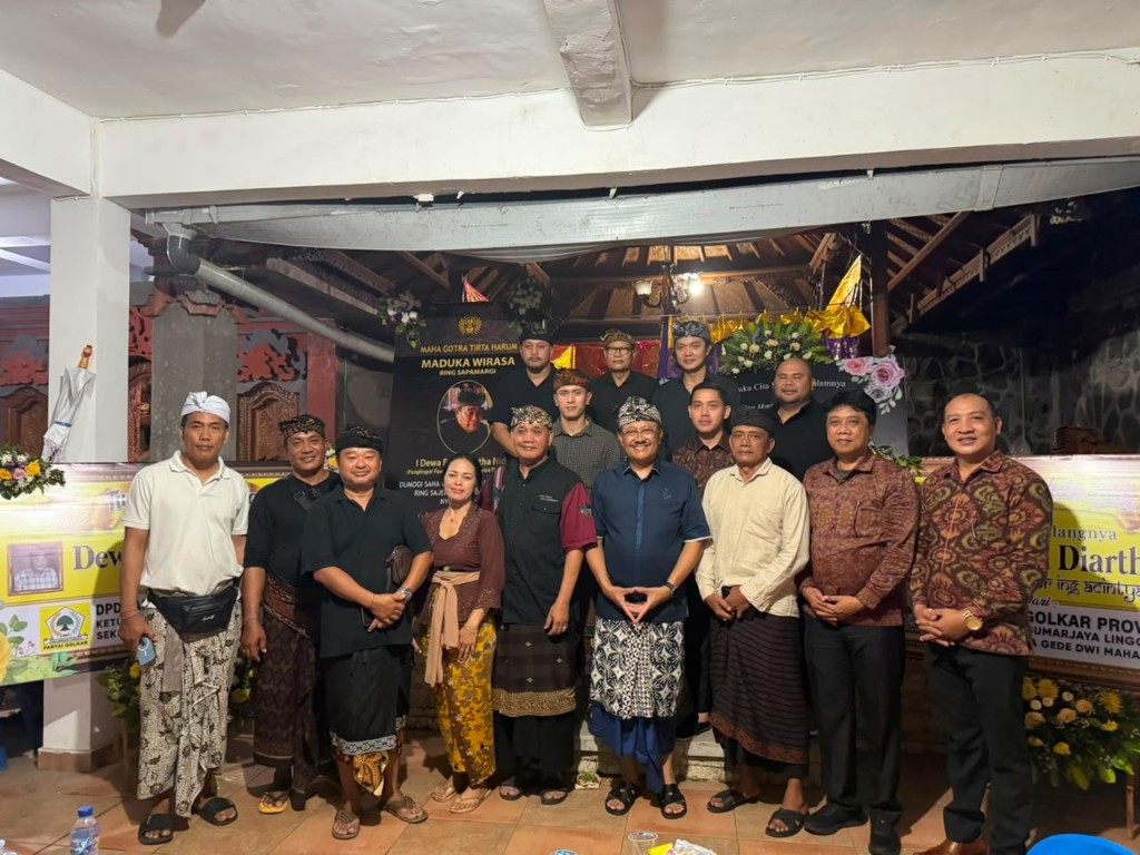 Dokumentasi dari - Demer Pimpin Golkar Bali Melayat, Kenang Dedikasi Dewa Putu Diartha Nida untuk Pendidikan dan Sejarah Bali