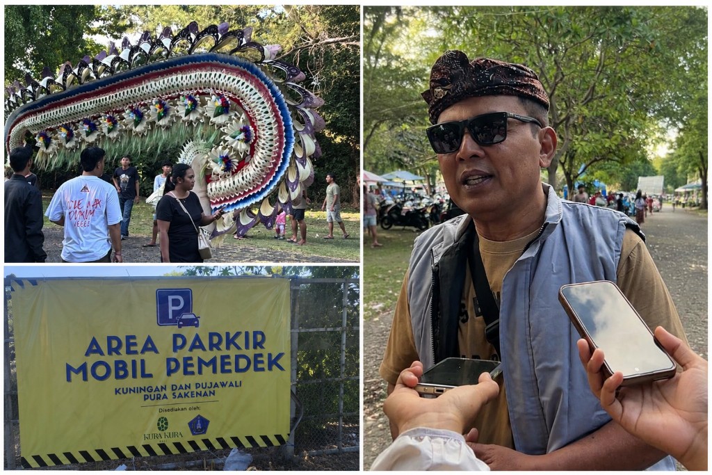 BTID Sediakan 4 Hektare Lahan Parkir untuk Pujawali Pura Sakenan, Kolaborasi Gelar Festival Penjor Desa Serangan III