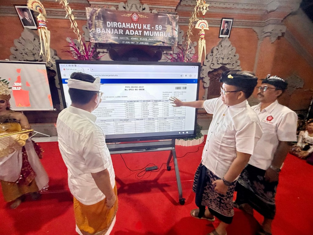 Bupati Adi Arnawa Resmikan Aplikasi SIKAP Mumbul, HUT Ke-59 Banjar Mumbul Jadi Momentum Transformasi Digital