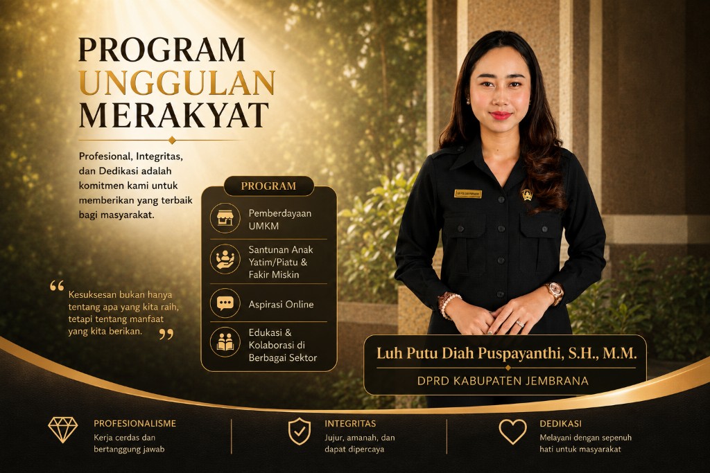 Mengenal Sosok Diah Puspayanthi, Srikandi Muda DPRD Jembrana Mengabdi Lewat Pemberdayaan Ekonomi